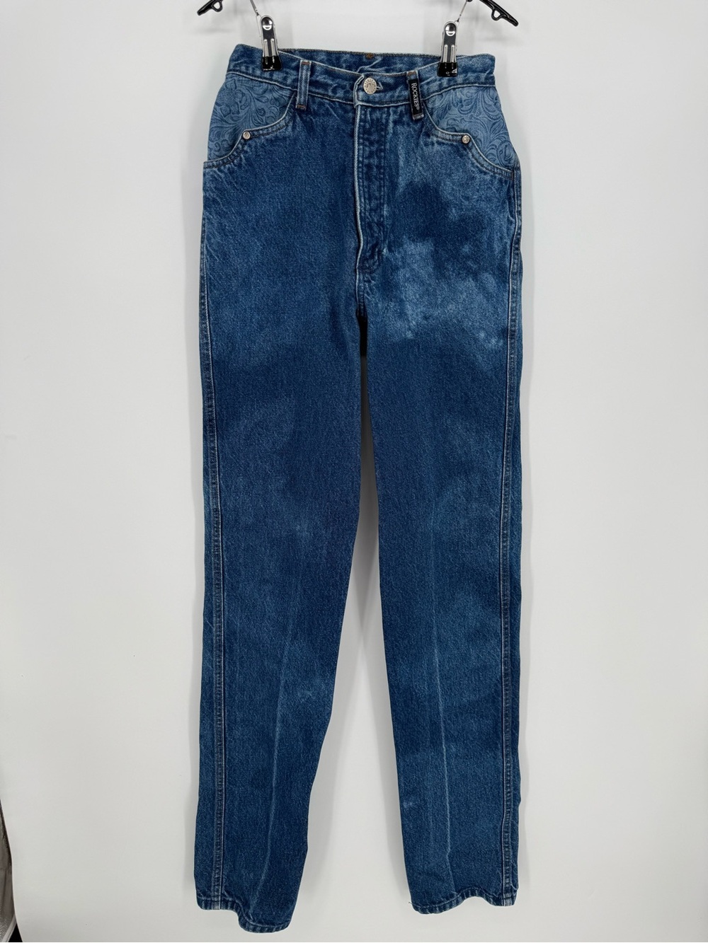 Vintage Rocky Mountain Rockies High Rise Western Jeans 27/5 Made USA
